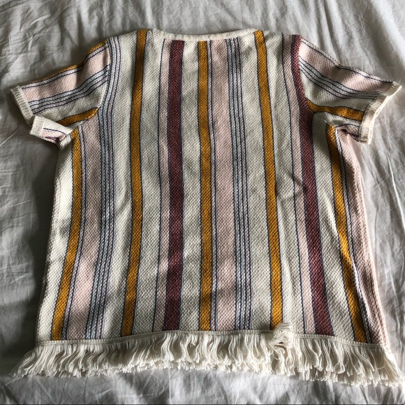 Madewell Blakley stripe sweater tee S - Picture 3 of 7